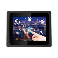 Touchscreen Portable Monitor JOHNWILL 19'' Touch Screen Multiple Devices Connection IPS HDMI/VGA/DVI Input for Industrial Equipment