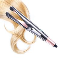 Hair Straightener, Curling Iron straightening Iron 2 in 1, Tourmaline Ceramic Twisted Flat Iron for Hair, Dual Voltage Hair Curler for Travel, LCD Digital Display