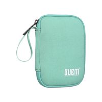 BUBM Enclosure 2.5" USB 3.0 Hard Drive Bag Power Bank Portable Charge Travel Case, 5.9", Powder Blue (QYD-S-01)