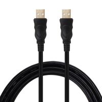 WAWPI USB A to A Cable Type A Male to Type A Male for Data Transfer Hard Drive Enclosures, Printers, Modems, 28AWG Cord 3FT