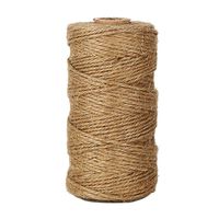 KINGLAKE 328 Feet Natural Jute Twine Best Arts Crafts Gift Twine Christmas Twine Durable Packing String for Gardening Applications