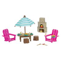 Li'l Woodzeez Patio Set & Outdoor Fireplace Set