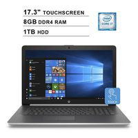 2019 Newest HP Pavilion 17.3 Inch HD Touchscreen Laptop (Intel Quad-Core i7-8550U up to 4GHz, 8GB RAM, 1TB HDD, Intel UHD 620, DVD, WiFi, Bluetooth, HDMI, Windows 10) (Renewed)