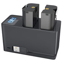 Ring Battery Charger, Dual Rechargeable Batteries Charging Station for Ring Spotlight Cam Battery, Ring Video Doorbell 2 & Ring Stick Up Cam Battery (Batteries NOT Included)