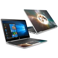 MightySkins Skin Compatible with HP Pavilion x360 15.6" (2018) - Moon Explosion | Protective, Durable, and Unique Vinyl Decal wrap Cover | Easy to Apply, Remove, and Change Styles | Made in The USA