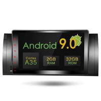 Amaseaudio Upgrade 9 Inch DSP Full Touch Screen Android 9.0 Indash Single Din Car Stereo Radio Player GPS for BMW 5 Series E39 M5 X 5 Without DVD