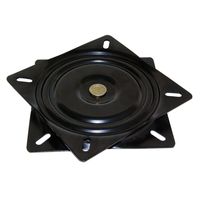 Emuca 3196514 Swivel platform/Rotating base of 360° for cabinet/TV screen, steel, black