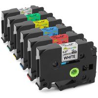 Replacement for Brother P-Touch Labeling Tape TZe-231 TZe-431 TZe-531 TZe-631 TZe-731 TZe-931, 12mm 0.47 Inch, Laminated, for PT-D210 PT-H110 PTD200, 6-Pack, by Markurlife