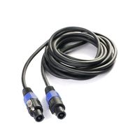 Tenuto Tech 2-Core Pro Audio Gauge Speaker Cable PVC Jacket 6.35mm -6.35mm With Compatible Connectors For Guitar Amplifier & Speak Cabinet-25ft