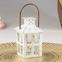 Kate Aspen 14110WT Vintage White Distressed Small Candle Lantern, One Size