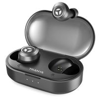 TRANYA Bluetooth 5.0 Deep Bass True Wireless Headphones Built-in Microphone, T2 Sports Wireless Earbuds, 40 Hours Playtime, IPX 5 Sweat Proof Earphones, Gift Box