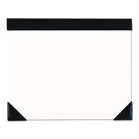 House of Doolittle 45002 Executive Doodle Desk Pad, 25-Sheet White Pad, Refillable, 22 x 17, Black/Silver