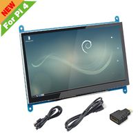 for Raspberry Pi 4 Screen, 7 inch HDMI Capacitive IPS Touch Monitor - 1024 x 600 HD LCD Display (Support Raspbian Buster System)