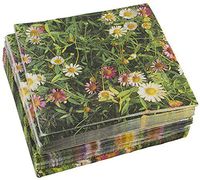 100-Pack Decorative Napkins - Daisy Garden Floral Print Disposable Paper Party Napkins - Soft and Absorbent Cocktail Napkins for Luncheon, Dinner and Celebration, Pink, 13 x 13 Inches