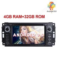 MCWAUTO Android 9.0 Car Stereo Radio GPS Navigation DVD Player for Jeep Wrangler JK Dodge Ram Challenger Head Unit Single Din 6.2" with Navigation Bluetooth/4G