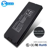 New A1185 A1181 Laptop Battery for Apple MacBook 13" A1185 A1181 MA561 MA561FE/A MA561G/A MA561J/A [10.8V 59Wh Black]-SOLICE