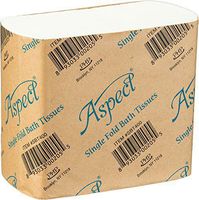 Aspect [800 Tissues] Single Inter Fold Pop Up Toilet Paper, White, Smooth, Great for Bathrooms at Home, School, Restaurant, Dorm, College, Office, Fits Most Dispensers 2 Pack