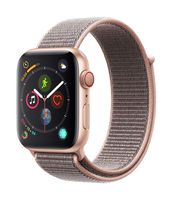 Apple Watch Series 4 (GPS + Cellular, 44mm) - Gold Aluminium Case with Pink Sand Sport Loop (Renewed)