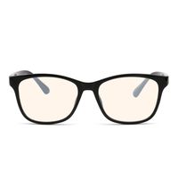JIM HALO Square Blue Light Blocking Computer Glasses Reduce Eye Strain Anti Glare Clear Lens Video Eyeglasses Men Women Black