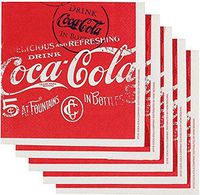 Coca~Cola Presented by Now Designs"Classic Red" Paper Lunch Napkins, 20 ct