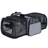 Petsfit Most Airline Approved Solid Expandable Carrier with 2 Large Extensions for Pets up to 15 Pounds