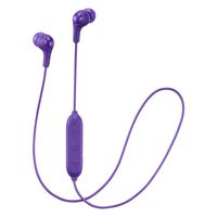 JVC Soft Wireless Earbud with Stayfit Tips, Remote and Mic and Bluetooth Violet (HA-FX9BTV)