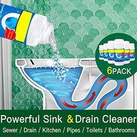 Powerful Sink and Drain Cleaner, Yoruii Kitchen Pipe Dredging Agent Sewer Pipes Deodorant Strong Pipeline Dredge Agent Toilet Powerful Cleaning for Toilet Sewer Pipeline Dredging Pipe Stain Removing