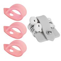 ELFRhino Reusable Cord Organizer Cable Straps Keeper Holder Cable Ties Wire Ties for Phone Charging Cord Electronics Electrical Computer PC Wire Wrap Manager Management(Set of 4)