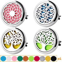 Maromalife Car Diffuser, Car Diffuser Vent Clip, Wooden Hanging Car Diffuser (4pcs vent clip)