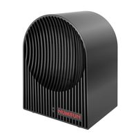 NUMIFUN Space Heater 500W Ceramic Small Personal Mini Heater with Thermostat Quiet for Office Desk Home Indoor Use ETL Approved (Black)