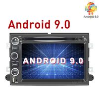 MCWAUTO Android 9.0 Car Radio DVD Navigation Player Fit for Ford F150 F250/350/Edge/Fusion/Mustang in Dash 2 Din Car GPS Navigation Radio Receiver Support SWC/DVR/OBD2