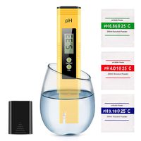 Digital PH Meter, Water Quality Tester 0.01 High Accuracy Quality 0-14 Measurement Range for Household Drinking Water, Swimming Pools, Aquariums, Hydroponics