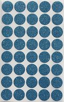 Royal Green Blue Glitter Stickers - 3/4" Diameter 0.75 inch 19mm Round Sticker Dots - Envelope Seals - 200 Pack
