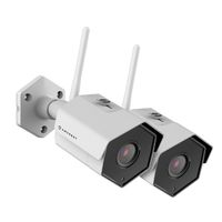 2Pack Amcrest ProHD Outdoor 4-Megapixel (2688 x 1520P) WiFi Wireless IP Security Bullet Camera - IP67 Weatherproof, 4MP (1080P/1520P), IP4M-1026W (White)