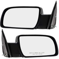 Pair Set Manual Side View Mirrors w/Metal Bases Replacement for 88-00 C/K Pickup Truck 15764759 15764760