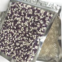 100% Vegan Empty Capsules Size 0 1000 Vegetable Capsule by Brooke & Celine with Highly Protected Aluminum Foil Insulation Bag (White-Purple)