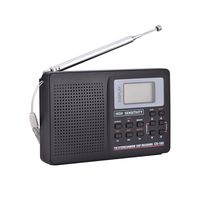 Bewinner AM FM Portable Radio Mini Pocket Radio FM/AM/SW/LW/TV Sound Full Frequency Receiver Receiving Radio Alarm Clock 9 KHz MW Tuning Step, Gift for Elder(Type 1)