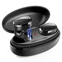 Wireless Earbuds, 5.0 True Wireless Bluetooth Headphones 3D Stereo Sound Wireless Headphones Mini Sweatproof Sport Headsets in-Ear Noise with Built-in Mic and Charging Case