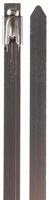 BAND-IT KE0358 Uncoated 316 Stainless Steel Ball-Lok Cable Tie, 5/16" Width, 20.4" Length, 0.010" Thick, 6" Maximum Diameter, Bag of 100