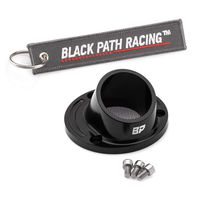 BlackPath - Fits Yamaha 3D Exhaust Power Tip Grizzly 550 ATV (Black) T6 Billet