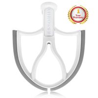 5 Quart Kitchenaid Mixer Attachments, Flex Edge Beater Paddle with Scraper for 5 QT Bowl-lift Kitchenaid Stand Mixer, Kitchenaid Mixer Accessory Replacement (Beater Paddle)