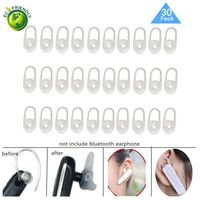 Lsgoodcare 30Pack White Soft Silicone in-Ear Earphone Covers Earbud Bud Tips Earbuds Eartips Earplug Ear Pads Cushion Gel Cover for Wireless Earphone Headset Earpiece
