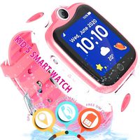 Waterproof Smart Watch for Kids GPS Tracker - [Free SIM Crad] Boys Girls Smartwatch Phone with Two-Way Call GPS/LBS Double Positioning Tracker Sport Wrist Watch Learning Toy Birthday Gifts
