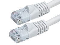 Buhbo 40Ft Cat5E UTP Ethernet Network Booted Cable, White