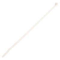 Panduit BT3S-C Dome-Top Barb Ty Cable Tie, Nylon 6.6, Standard Cross Section, Plenum-Rated, Curved Tip, 50lbs Min Tensile Strength, 3" Max Bundle Diameter, 0.052" Thickness, 0.185" Width, 12" Length (Pack of 100)