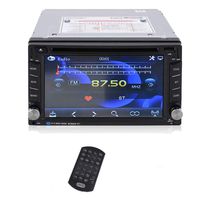 Barryblue GPS Navigation 6.2 Inch HD Touch Screen 2 Din Car DVD Player Dash Auto Stereo Radio Music Player Bluetooth Map Card Universal