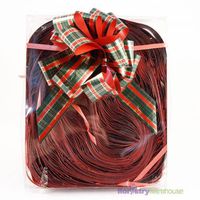 Floristrywarehouse Florist Pull Ribbon Tartan Bows Box of 30 to Make 5 inch Bows