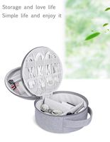 BUBM Travel Electronic Accessories Case for Cable USB Digital Product Organizer Pocket for Hard Drive Charger Handbag, Gray (DIY-D)