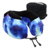 Cabeau Evolution S3 Travel Pillow, Memory Foam Airplane Neck Pillow for Travel, Breathable & Machine Washable Soft Cover, 360-Degree Neck & Chin Support, Galaxy