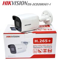 Hikvision 8MP(4K) IR Fixed Bullet Network Camera DS-2CD2085G1-I 2.8mm Lens PoE Camera H.265+ SD Card Slot IR IP67 IK10 Original English Version